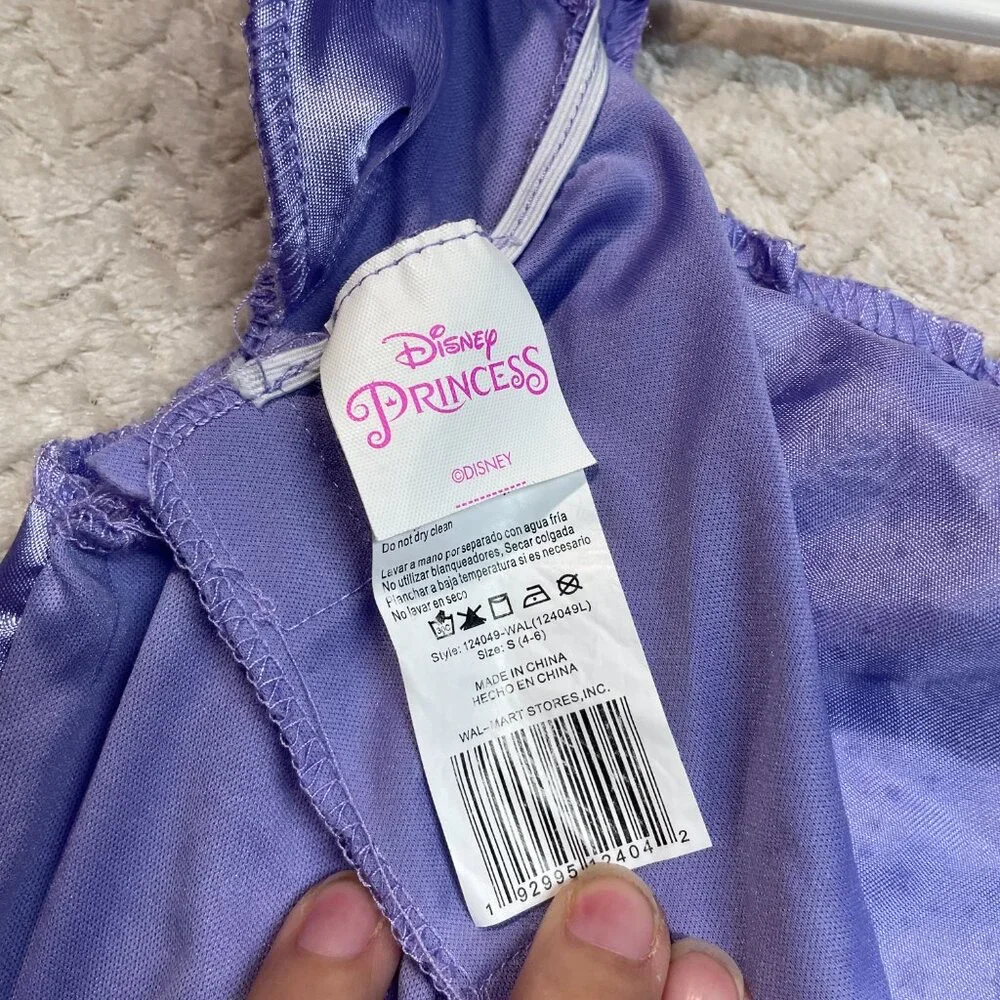 Disney x Walmart Little Mermaid Ariel Dress‎ Costume Kids Small - Halloween